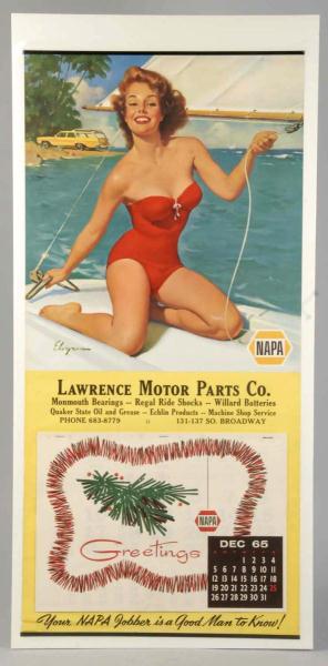 1965 Elvgren Napa Calendar. 