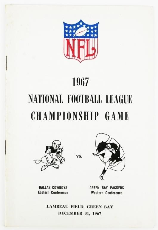 1967 NFL CHAMPIONSHIP ICE BOWL