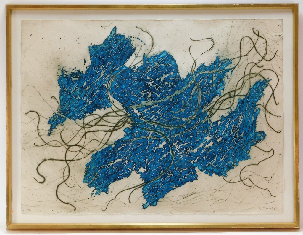 1967 Y. BELIF MODERNIST ABSTRACT