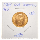 1968 QE2 GOLD SOVEREIGN UNC AG