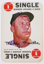 1968 TOPPS MICKEY MANTLE SINGL