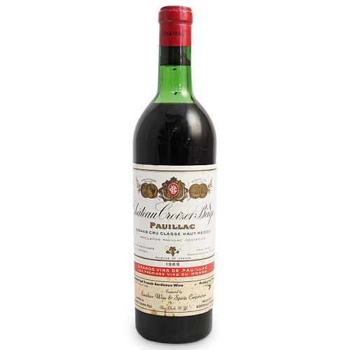 1969 CHATEAU CROIZER BAGES WINE