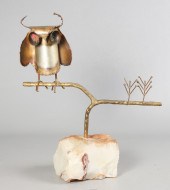 1969 Curtis Jere owl on stand,