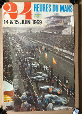 1969 LEMANS 24 HOUR RACE POSTE