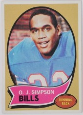 1970 TOPPS O.J. SIMPSON ROOKIE