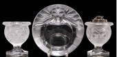 1970'S 3PC SMOKE SET BY LALIQU