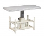 1970'S WHITE LAMINATE TOP TABL
