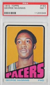 1972 TOPPS GEORGE MCGINNIS RC