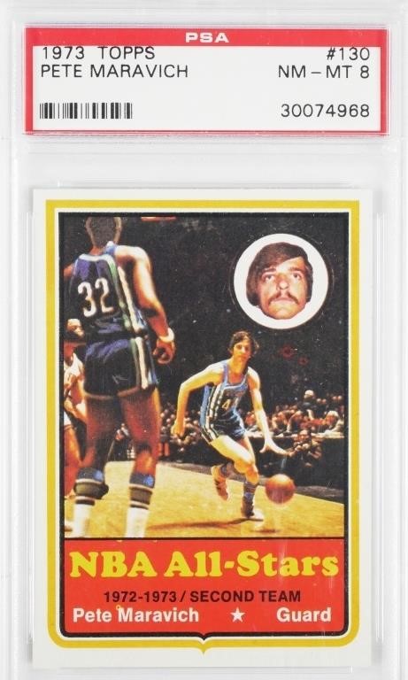 1973 TOPPS PETE MARAVICH #130 PSA