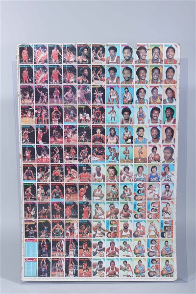 1974-1975 Topps basketball uncut