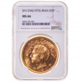 1975 (SH 1354) IRAN GOLD 5 PAH