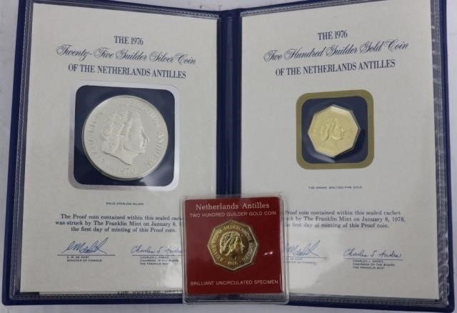 1976 LOT OF 3 NETHERLAND ANTILLES