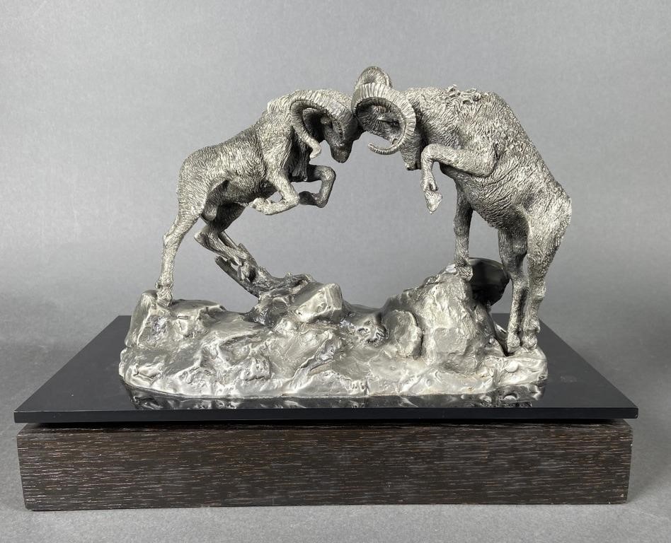 1977 CHILMARK DALL RAMS PEWTER