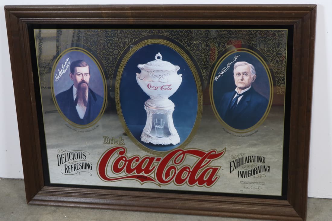 1977 COCA COLA MIRROR FEATURING A