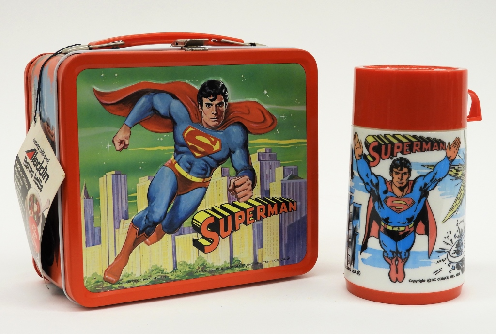 1978 ALADDIN SUPERMAN LUNCH BOX &