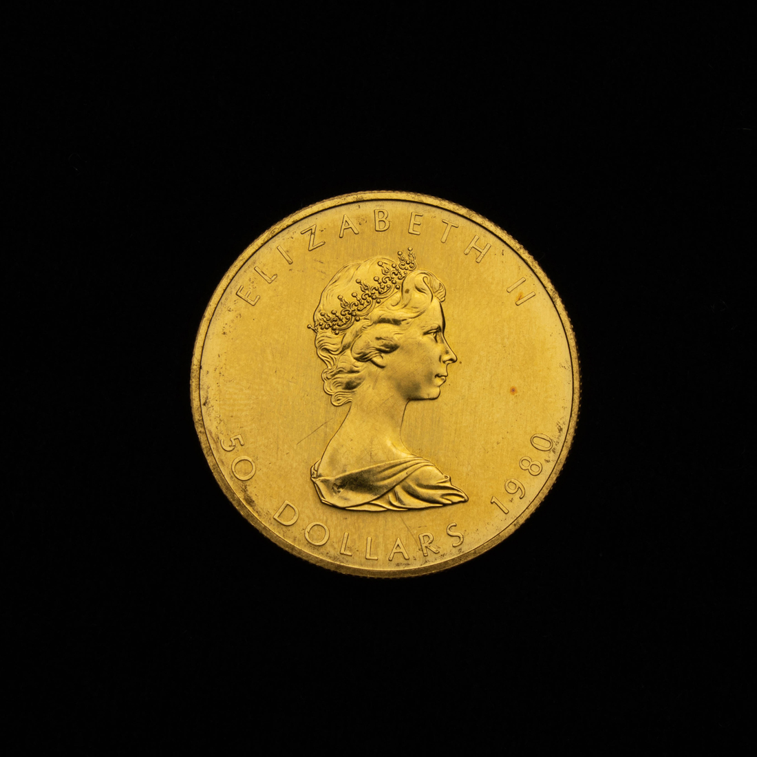 1980 $50 CANADIAN DOLLAR MAPLE LEAF