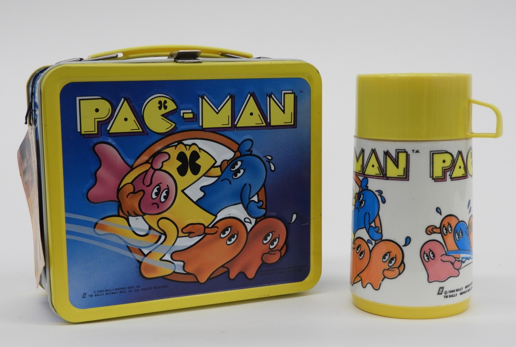 1980 ALADDIN PAC-MAN LUNCH BOX &