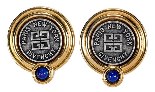 1980S GIVENCHY LOGO CLIP-ON