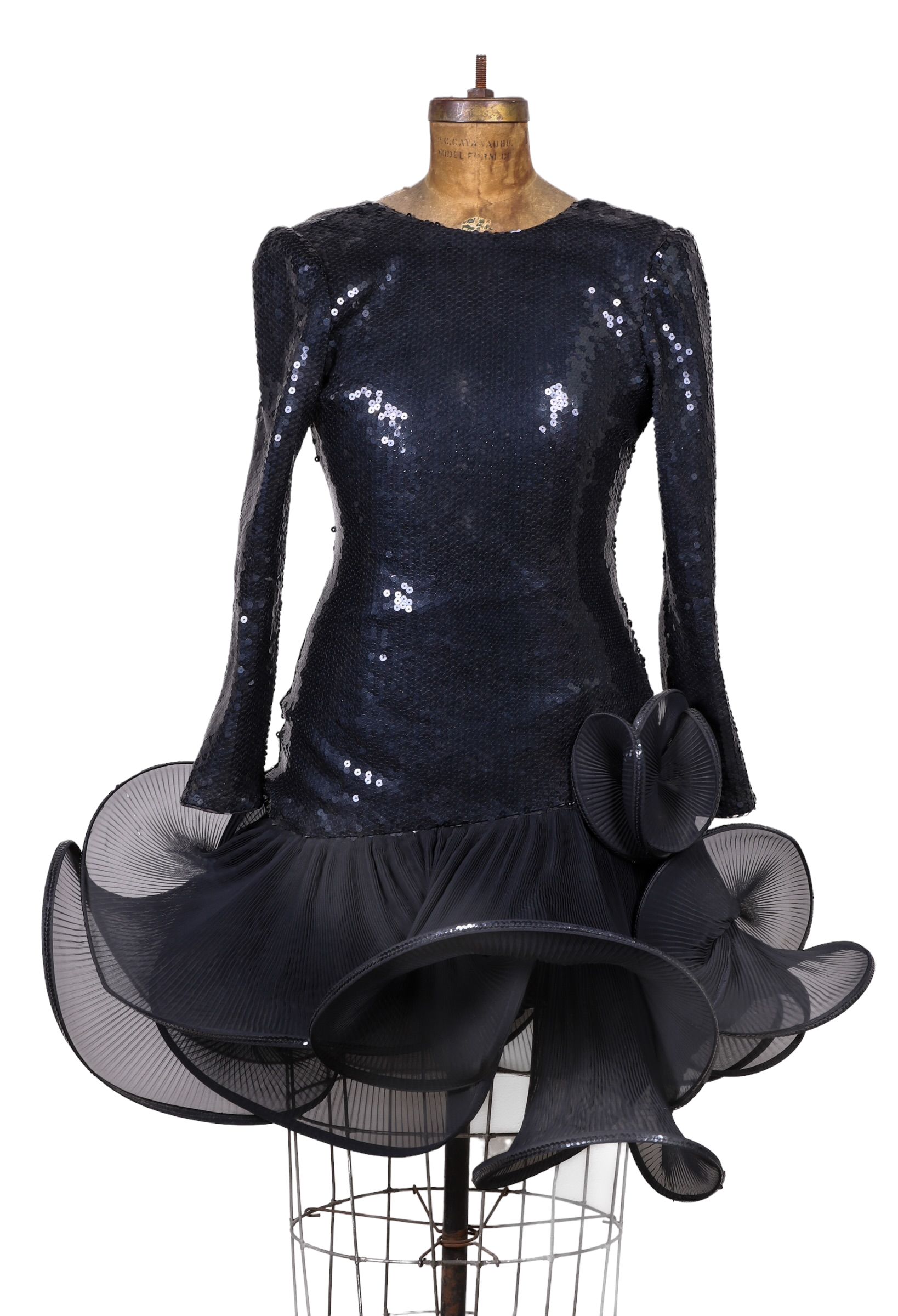 1980's Sculptural sequin cocktail