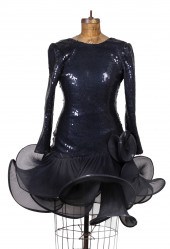 1980's Sculptural sequin cockt