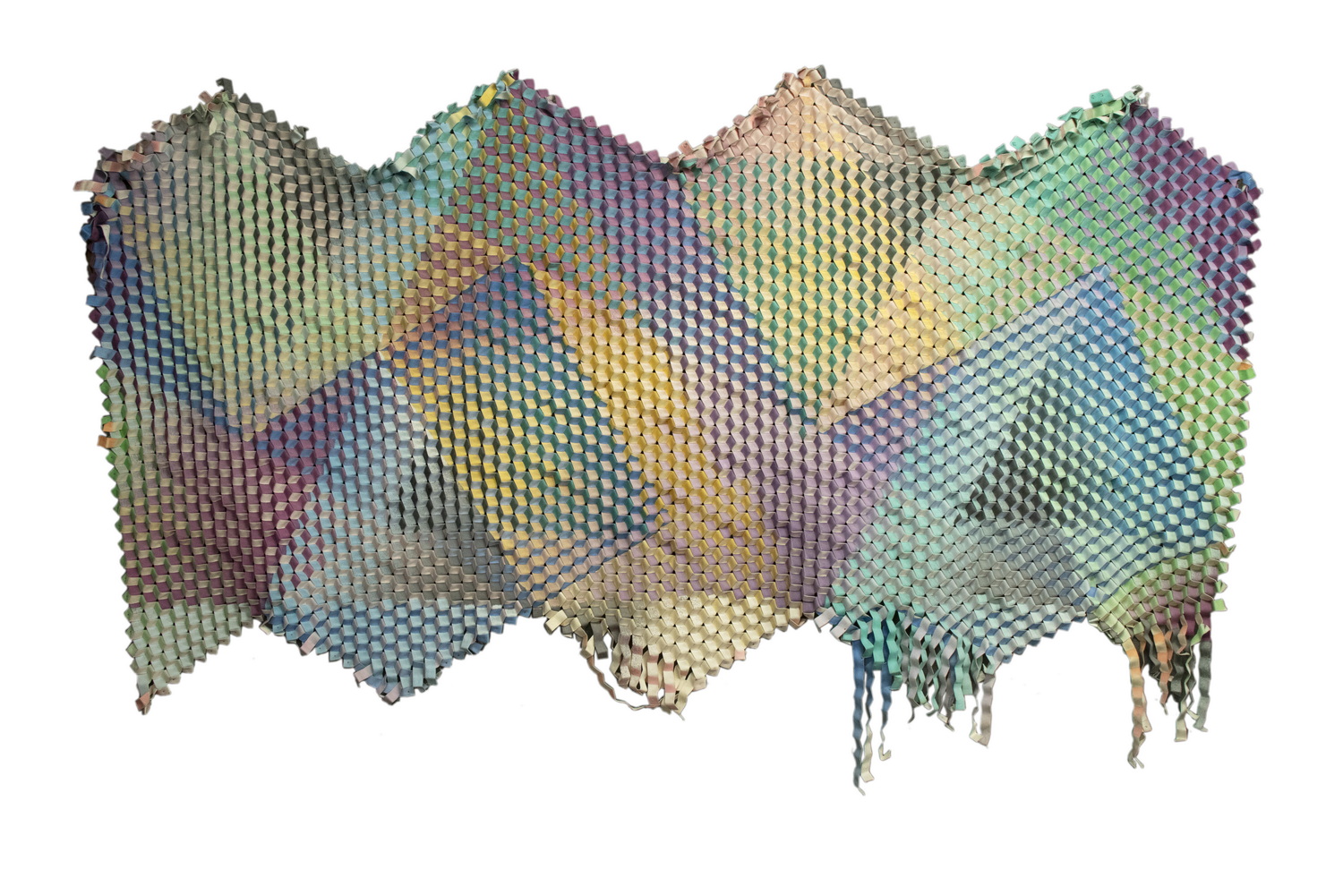 1980'S TEXTILE OP ART WALL