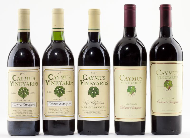 1981 1983 1985 1987 & 1989 Caymus