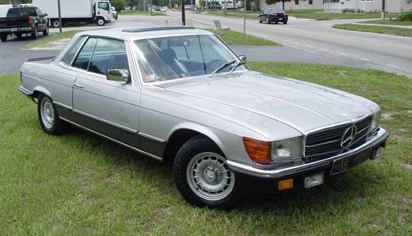 1981 MERCEDES 500 SLC: Once