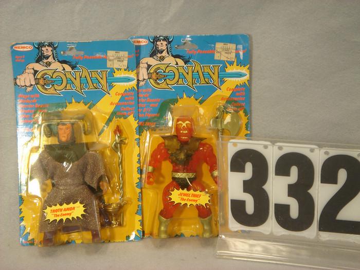 1982 Remco Conan Figures, mint in