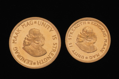 1983 - 1R and 2R Krugerrands 22K