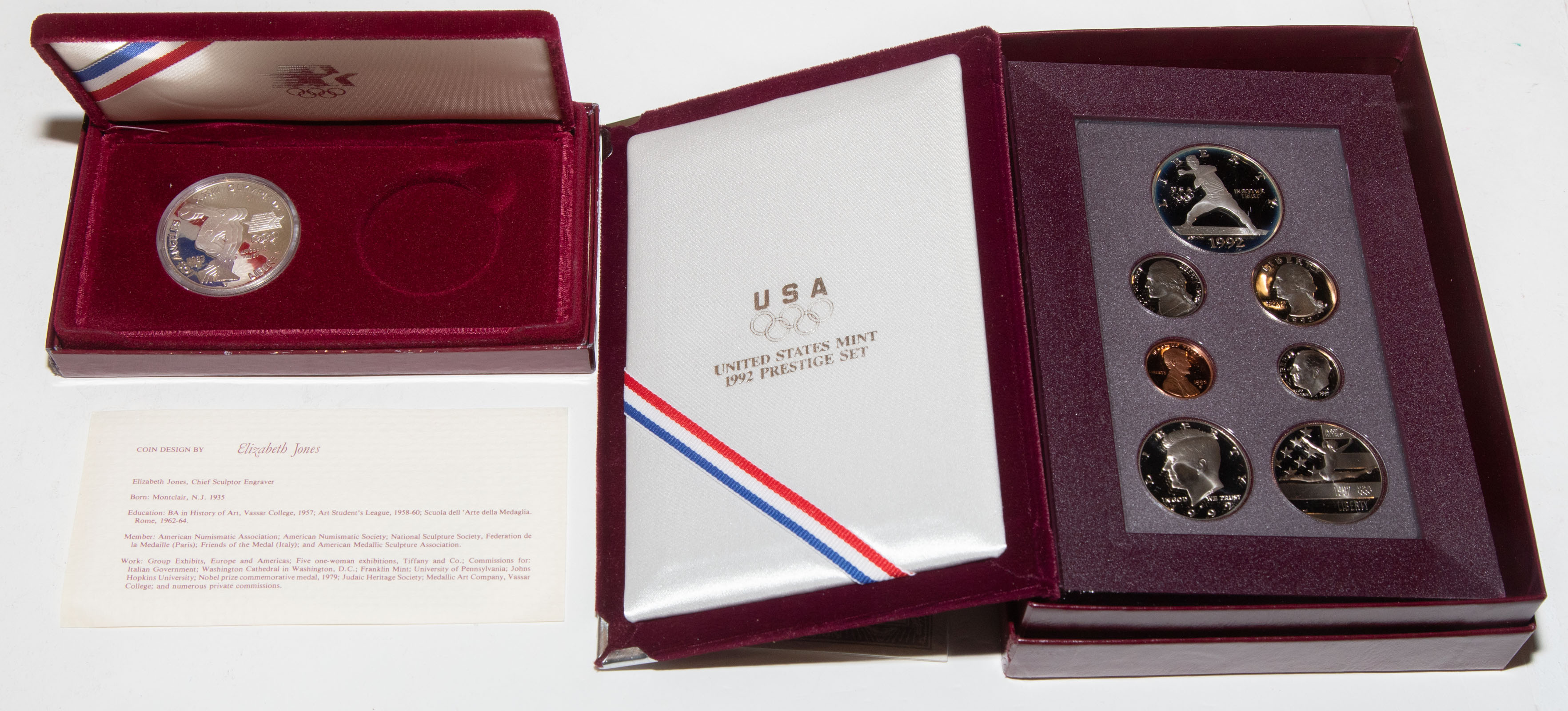 1983-S SILVER OLYMPIC COIN & 1992