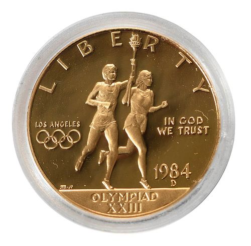 1984 OLYMPIC COMMEMORATIVE GOLD