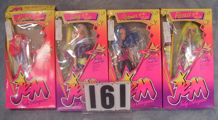 1985 Hasbro Jem Dolls, set of 4,
