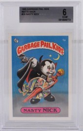 1985 TOPPS GPK #1A NASTY NICK