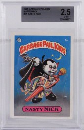 1985 TOPPS GPK #1A NASTY NICK