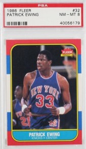 1986 FLEER PATRICK EWING RC #3
