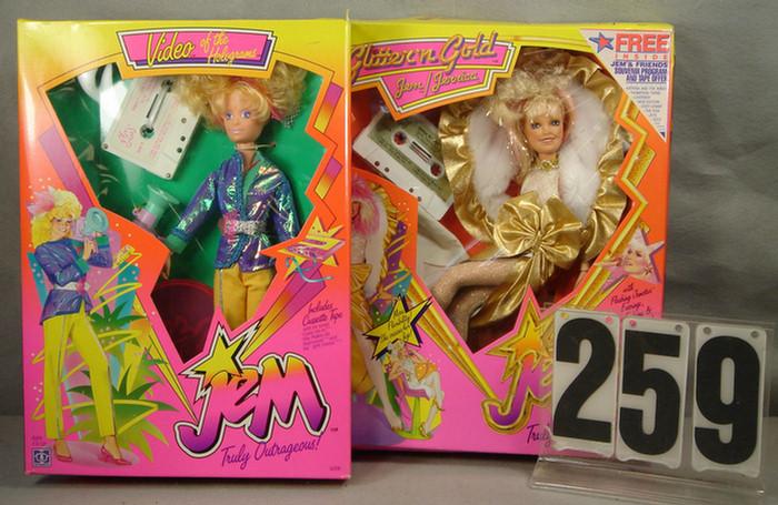 1986 Hasbro Jem Dolls, lot of 2,
