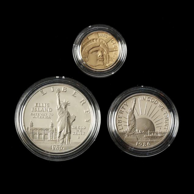 1986 LIBERTY GOLD, SILVER AND