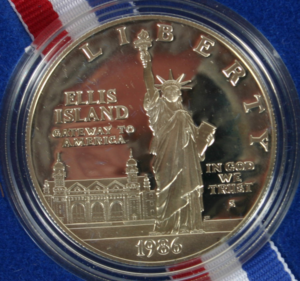 1986 US Mint Liberty Ellis Island