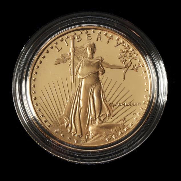 1986-W PROOF $50 GOLD ONE OUNCE
