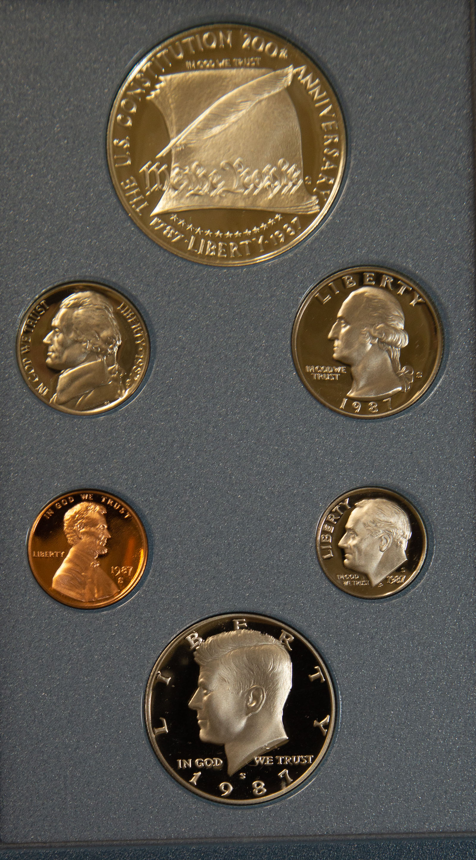 1987 & 1990 PRESTIGE PROOF SETS