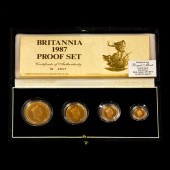 1987 BRITANNIA GOLD PROOF SET