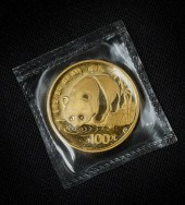 1987 CHINA 100 YUAN PANDA GOLD