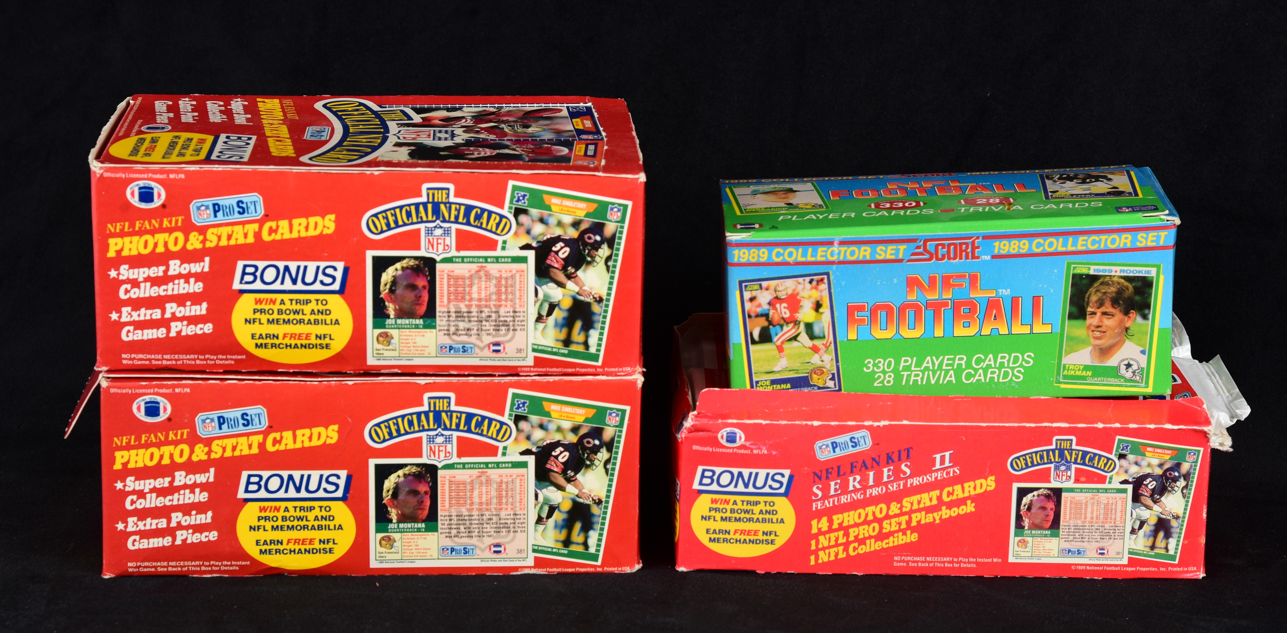 1989 Football Card Boxes and Set