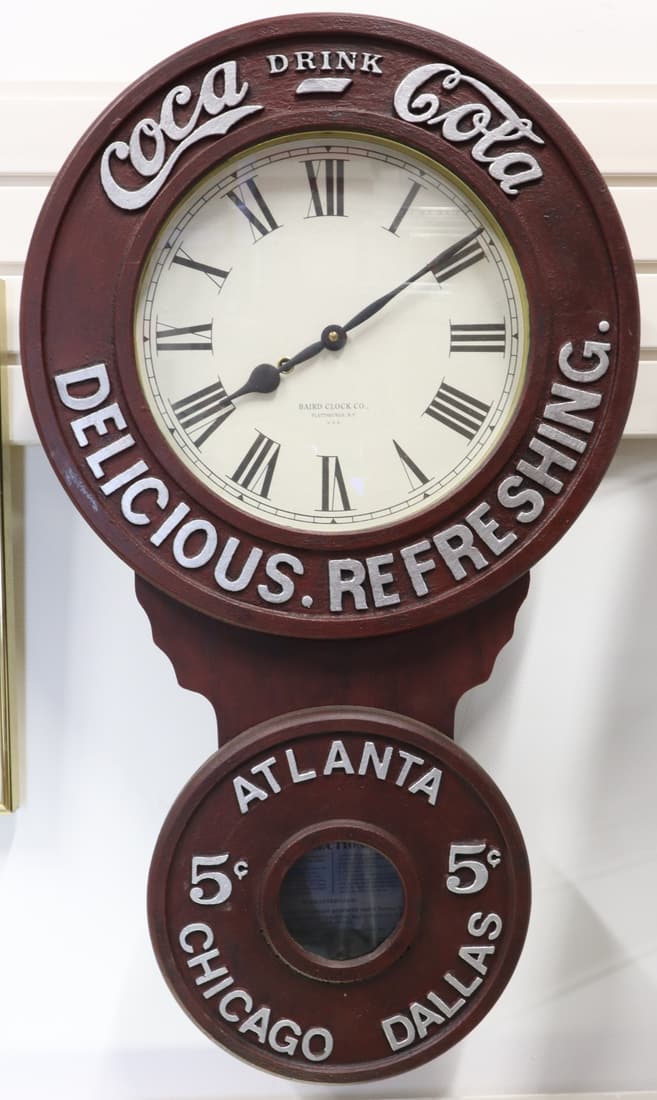 1990'S BAIRD COCA CLOCK,