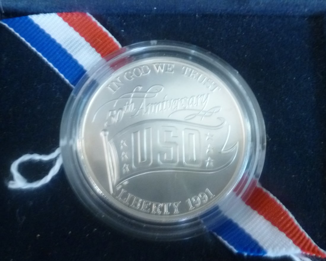 1991 USO 90% SILVER DOLLAR,