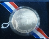 1991 USO 90% SILVER DOLLAR, UN