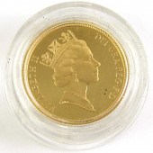 1992 BRITISH GOLD PROOF SOVERE