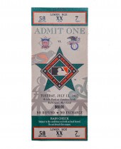1993 MLB ALL STAR GAME TICKET,