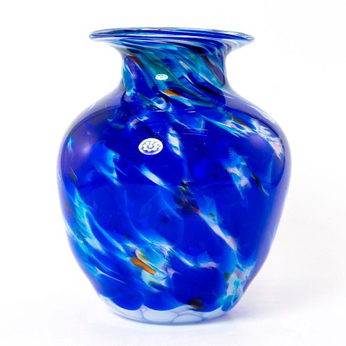 1994 MURANO STYLE GLASS, BLUE AND
