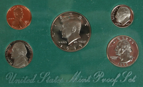 1995 U.S. Mint Proof Set w/Box &